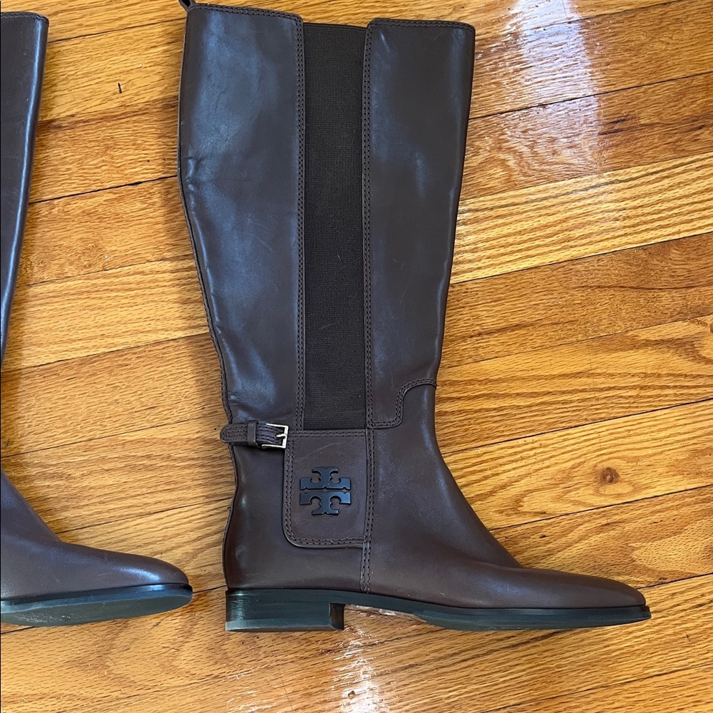 Tory Burch Dark Brown riding boot